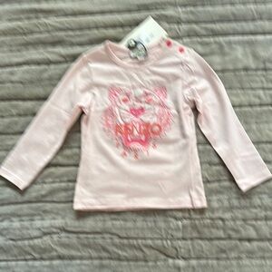 Kenzo Kids Pink Long Sleeve Shirt